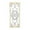 White Small Panel Geometric Scroll Rectangle 10" x 1" x 25", variant on DecMode Multi Colored Wood Arabesque Scroll Wall Decor (2 Count)