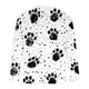 thumbnail image 3 of Ceisia Men's Colorful Glitter Paw Print T-Shirt | Slim Long-Sleeve Crewneck Casual Top Gift, 3 of 5
