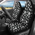 thumbnail image 2 of Xoenoiee Black Dog Paws Print Car Accessories Car Seat Covers for Women Men, Front Bucket Seat Cover Protection Universal Fit, for Trucks SUV Van Car Decoration, 2 of 6