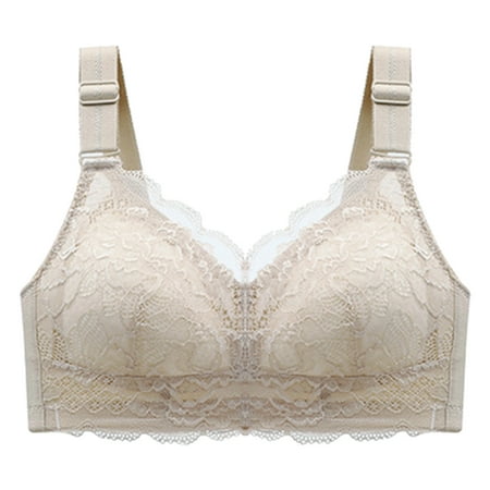 

CAICJ98 Lingerie for Women Women Bras Strappy Padded Medium Support Yoga Bra Workout Bra Workout Tops for Women plus Size Bras for (Beige 80C)