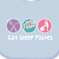 thumbnail image 4 of Inktastic Eat Sleep Pilates Girls Baby Bib, 4 of 4