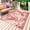 Red, variant on Beige Crane Silhouette Outdoor Rug for Patio/Deck/Porch, Non-Slip Large Area Rug 3 x 5 Ft, Modern Abstract Flowers Botanical Indoor Outdoor Rugs Washable Area Rugs, Camping Rug Carpet Runner
