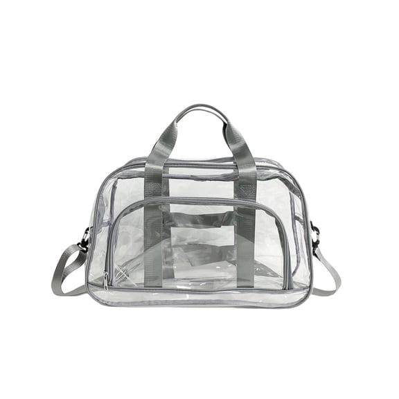 VWRXBZ Tote Bag, 18.9x6.6x12.9 Inch Clear Travel Duffel Bag Sports Tote Gym Bag Shoulder Weeken Der Overnight Bag Wet Dry Separation Fitness Bag HandHeld OneShoulder Yoga Exercise Travel Essentials