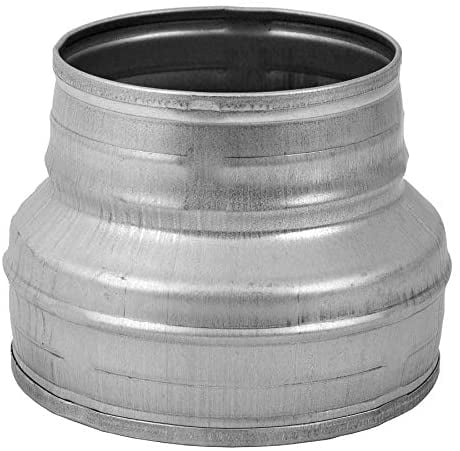 Round Reducer Increaser Durable Galvanized Steel Universal to 4 in 6 in 