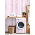 thumbnail image 4 of Pink Peel and Stick Wallpaper Abstract Geometric Bold Shapes Vibrant Colors Wall Mural 17.7in x 9.8ft Self Adhesive Removable Wall Paper Renter Friendly Wallpaper for Nursery Bedroom Cabinets, 4 of 8
