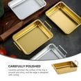 thumbnail image 5 of Stainless Steel Tray Food Tray Stainless Steel Refreshments Tray Picnic Tray Fruits Tray, 5 of 5