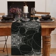 thumbnail image 2 of Halloween Spider Web Table Runner Fall Grey Burlap Table Runners Rustic Kitchen Dinning Decor for Holiday Home Party Indoor Outdoor 13x90 Inch, 2 of 6
