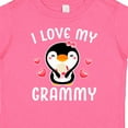 thumbnail image 4 of Inktastic I Love My Grammy with Cute Penguin and Hearts Girls Baby T-Shirt, 4 of 5