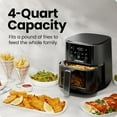 thumbnail image 3 of 4 QT Compact Fryer with Hi-Fry Technology, Easy-View Window & Touch Controls for Quick Crispy Meals, 3 of 7