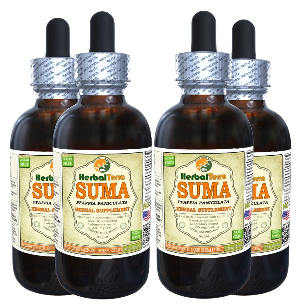 Suma (Pfaffia paniculata) Tincture, Dried Roots Liquid Extract (Herbal