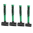 thumbnail image 4 of Non-Elastic Rubber Hammer Half Hole Flat Top Black Installation Leather Hammer 3Lb, 4 of 6