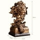 thumbnail image 5 of Escultura de león, estatua de león, figura decorativa de escritorio de resina creativa, modelo Animal para dormitorio, oficina, gabinete, estantería,, 5 of 5