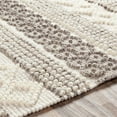 thumbnail image 6 of Surya Neutrals FLS-2301 72x108" Rectangle Wool Area Rug in Cream/Charcoal, 6 of 7