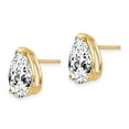 thumbnail image 2 of 14k 12x8mm Pear Cubic Zirconia Post Earrings XE84CZ, 2 of 4