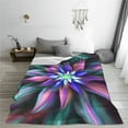 thumbnail image 5 of Pofeuu Colored Abstract Print Ultra-Soft Micro Fleece Blanket,for Bed Or Sofa,All Season Throw Blankets Flannel Blanket-80"x60", 5 of 7