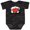 Storm Camo, variant on Sams With Heart (for darks) Boys or Girls Baby Bodysuit