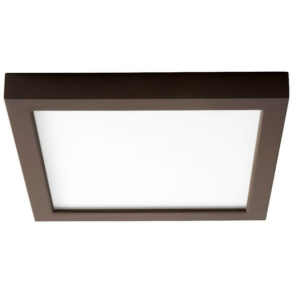 9.13 inch 18.5W 1 Led Square Flush Mount-Oiled Bronze Finish Bailey Street Home 766-Bel-4236061