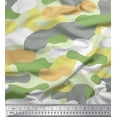 thumbnail image 1 of Soimoi Crepe Silk Fabric Two Tone With Grey Camouflage Printed Fabric 1 Yard 42 Inch Wide, 1 of 3