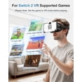 thumbnail image 3 of GAEKOL VR Glasses for Nintendo Switch 2 (2025), Switch 2 Virtual Reality VR Glasses with Adjustable HD Lenses and Comfortable Head Strap, Labo VR Kit for Switch 2 Accessories, 3 of 7