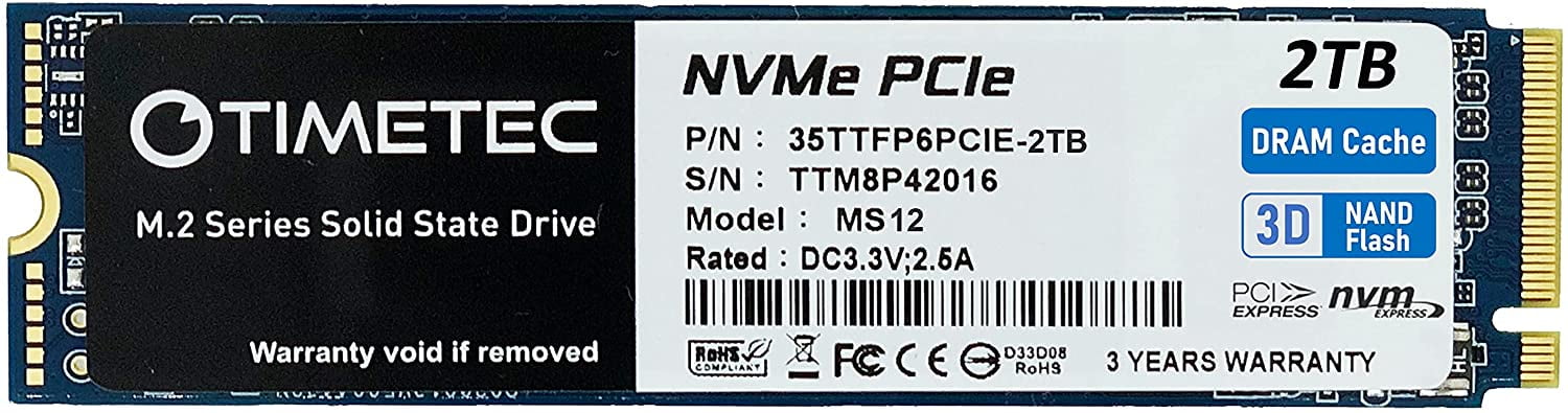 Timetec 2TB with DRAM Cache SSD NVMe PCIe Gen3x4 Jamaica | Ubuy