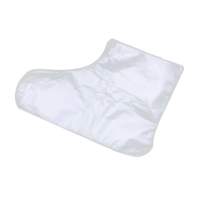 YOPTOP 200pcs Disposable Transparent Foot Covers Plastic Booties Foot Therapy Bags for Women Men