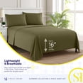 thumbnail image 3 of Juego de sábanas Sweet Home Collection Full Olive 1800 Supreme, 3 of 6
