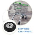 thumbnail image 3 of UPKOCH 2pcs Wheels For Tricycles Replacement Rubber Black Easy Installation Users Of Hand Trolleys, 3 of 6