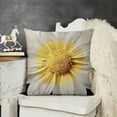thumbnail image 2 of YINGXI  Throw Pillow Covers Beautiful White Daisy Bloom Flower Super Soft Pillow Covers Decorative for Couch Bedroom Living 22x22in, 2 of 5