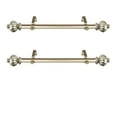 thumbnail image 2 of Rod Desyne Selma 1 - inc  dia. Side Curtain Rod 12-20 inch long , Set of 2-Color:Light Gold, 2 of 2