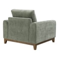 thumbnail image 5 of Furniture of America Nora Mid-Century Modern Chenille Track Arm Accent Chair with Pillows, Olive Green, 5 of 6