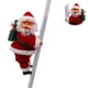 thumbnail image 2 of Papá Noel en una escalera Figuras navideñas eléctricas Escalada Papá Noel gateando Figura de decoración navideña para interiores y exteriores, 2 of 7