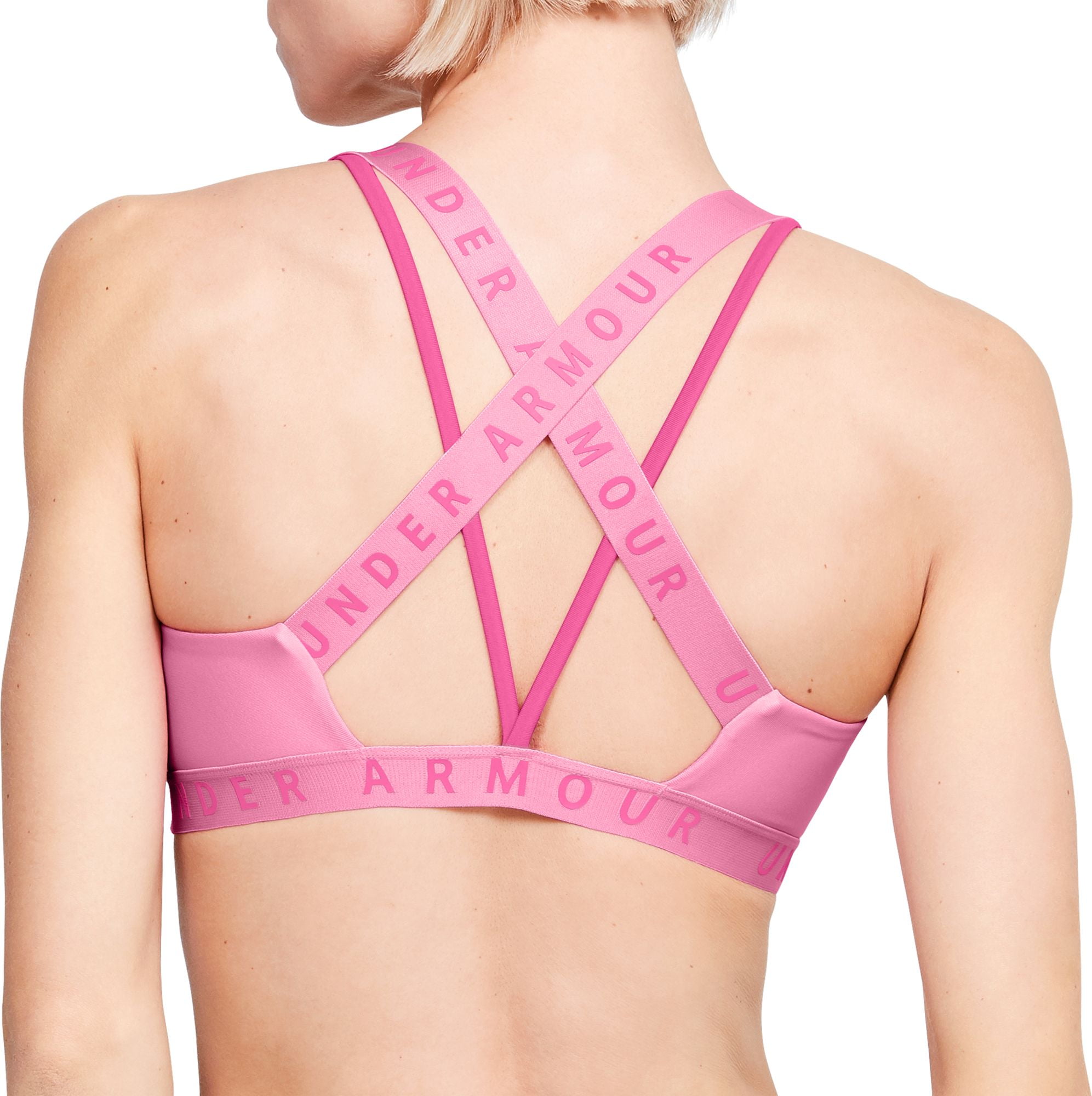 under armour women's strappy wordmark sport bralette
