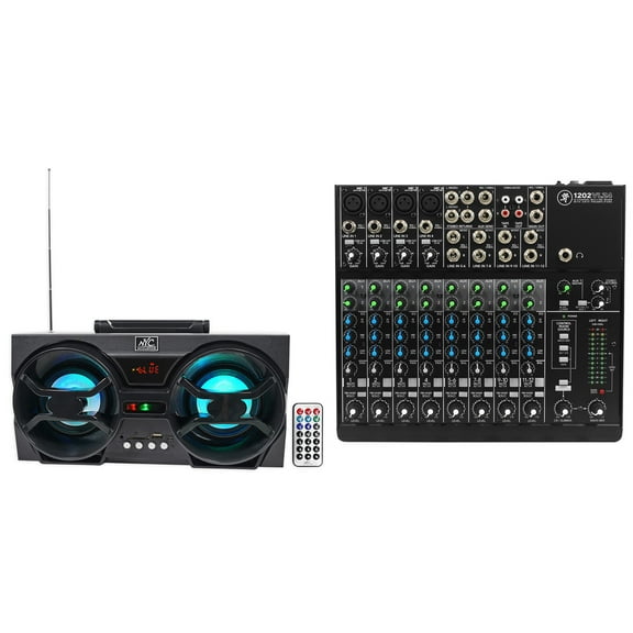 Mackie 1202VLZ4 12-ch Analog Low-Noise Mixer w/ 4 ONYX Preamps   Free Speaker !