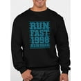 thumbnail image 2 of Run Fast '96 Sweatshirt Men -Image by Shutterstock, Male 5X-Large, 2 of 4