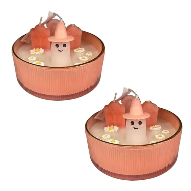 Vela fantasma, cupcakes novedosos y vela de cementerio de cachemira, vela perfumada de Halloween Te han fantasmagórico Compra 2 y consigue 3