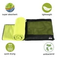 thumbnail image 2 of JML Sport Towel,Compact,Super Absorbent And Quick Drying Microfiber Yoga Towel,Fitness Towel With Ziper Pocket For Swimming,Bath,travel,Large 27" x 55",Green, 2 of 4