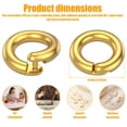 thumbnail image 2 of 100Pcs 18K Gold Plated Jump Ring 5.5mm Copper Open Jump Ring for Jewelry Making Necklace Bracelet and Earring Rings Connectors for Keychains and Charms, 2 of 7