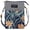 Style 2:Blue, variant on Canvas Cute Crossbody Bags for Women Mini Shoulder Handbag Cell Phone Purse Wallet Leaves Pattern Coin Pouch