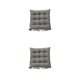 thumbnail image 2 of Kearding Cojín de asiento de lino Transpirable Cuadrado Verano PP Algodón Color sólido Sillón de hogar Silla de computadora Sofá Cojín de Gris 2Conjunto, 2 of 6