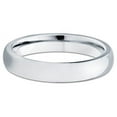 thumbnail image 2 of Silly Kings 4mm Tungsten Carbide Wedding Band Domed Style Ring Men & Women Comfort Fit, 2 of 4