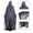 Dark Gray, variant on Halloween Costume, Ghost Cloak, Tattered Grim Reaper, Cloak Hooded Gauze, Tattered Grim Reaper Cloak Hooded Gauze Robe Distressed Fringe Halloween Costume for Spooky Season, Light Gray One Size