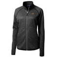 thumbnail image 2 of Women's Cutter & Buck Heather Charcoal Oregon State Beavers Mainsail Sweater-Knit Full-Zip Jacket, 2 of 3