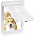 thumbnail image 1 of Jinsinto Cat Flap 30x35 Cm-4-way Closure-mosquito Net Suitbale With Circumference Of Less Than 60 Cm(white Large), 1 of 5