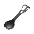 thumbnail image 3 of Camping Stork Spoon Fluidware puede abridor de servicios de cocina resistentes Utensilios al aire libre multipropósito para la barbacoa de senderismo Negro, 3 of 8