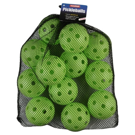 Tourna Strike Indoor Pickleball, 12-Pack, Optic Yellow