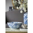Decorative Ceramic Bowls Set of 2 Blue/White
