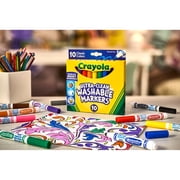 Crayola Ultra-Clean Washable Broad Line Markers, 10 Ct, Back to School Supplies, Classroom Essentials for Teachers, Gift, 3+