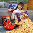 thumbnail image 2 of Blanket Simulation Instant Noodles Plush Pillow with Blanket Stuffed Beef Fried Noodles Funny Gifts Food Plush Toy heqiyong LED, 2 of 2