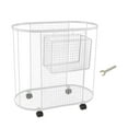 thumbnail image 4 of Luzkey Yoga Mat Storage Rack Basket with Wheels, Workout Equipment Home Gym Storage Rack for Dumbbell, Kettlebells, Resistance Bands White, 4 of 8