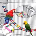 thumbnail image 4 of Juego de Juguetes Colgantes para Loros con Campanas y Columpio de Madera, Set de 15 Piezas, 4 of 7